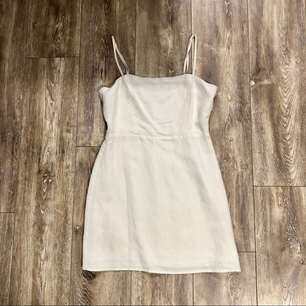 Wild Honey White Linen Dress
